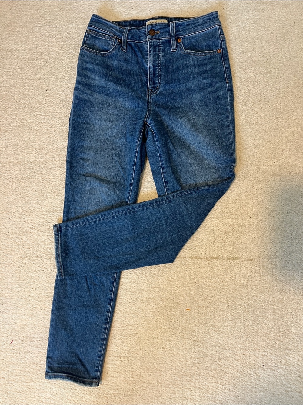 Madewell Curvy High Rise Skinny Crop Jeans
